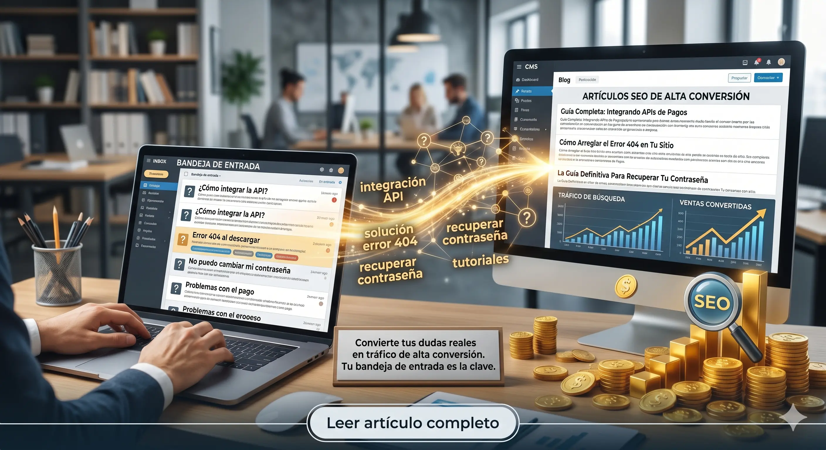 Cómo convertir tu soporte técnico en una mina de oro para el SEO